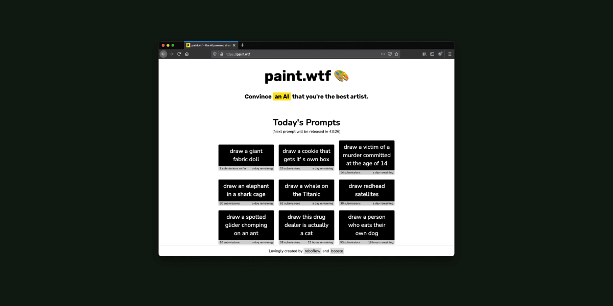 Roboflow.com choose Supabase to power Paint.wtf leaderboard